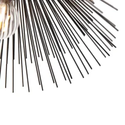 Art-Deco-Deckenleuchte schwarz mit Lichteffekt - Broom