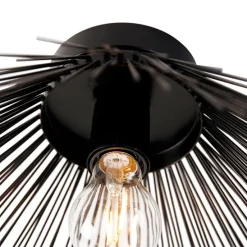 Art-Deco-Deckenleuchte schwarz mit Lichteffekt - Broom