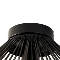 Art-Deco-Deckenleuchte schwarz mit Lichteffekt - Broom