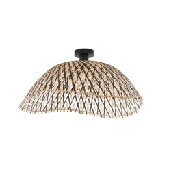 Art-Deco-Deckenleuchte schwarz Bambus 60 cm - Alka