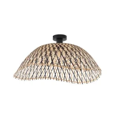 Art-Deco-Deckenleuchte schwarz Bambus 60 cm - Alka