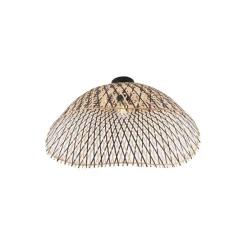 Art-Deco-Deckenleuchte schwarz Bambus 60 cm - Alka