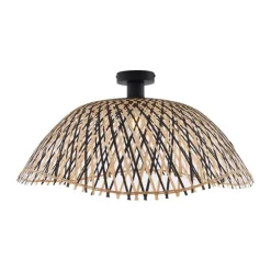 Art-Deco-Deckenleuchte schwarz Bambus 60 cm - Alka