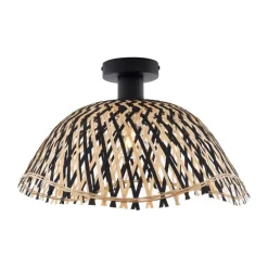 Art-Deco-Deckenleuchte schwarz Bambus 40cm - Alka