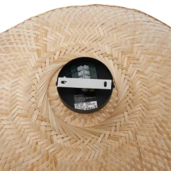 Art-Deco-Deckenleuchte Schwarz mit Naturbambus 60cm - Alka