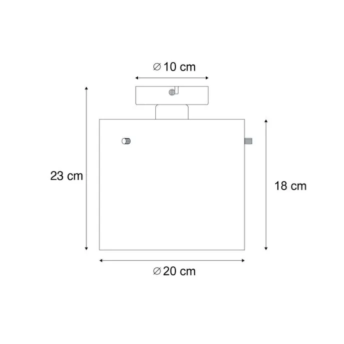 Art-Deco-Deckenleuchte schwarz mit Rauchglas - Laura