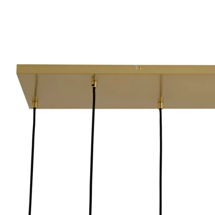 Art-Deco-Hängelampe Gold mit Regenbogen-Glas 8-flammig - Sandra