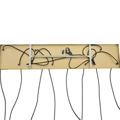 Art-Deco-Hängelampe Gold mit Regenbogen-Glas 8-flammig - Sandra