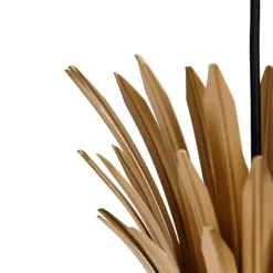 Art-Deco-Hängelampe Gold mit Schwarz - Wesley