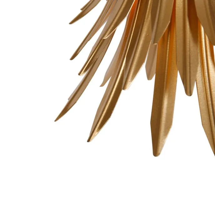 Art-Deco-Hängelampe Gold mit Schwarz - Wesley