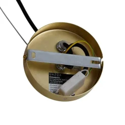 Art-Deco-Hängelampe Gold mit Regenbogen-Glas 50cm 8-flammig - Uvas