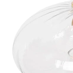 Art-Deco-Hängelampe Gold mit Glas rund 3-flammig – Ayesha