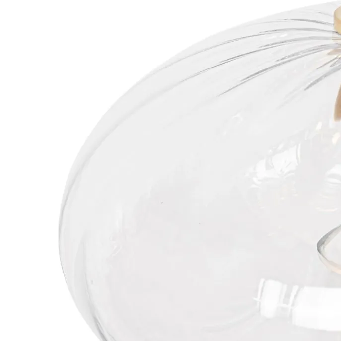 Art-Deco-Hängelampe Gold mit Glas rund 3-flammig – Ayesha