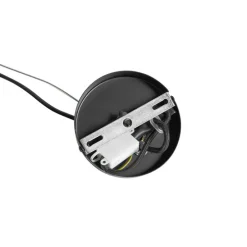 Art-Deco-Hängelampe schwarz mit Opalglas 8-flammig rund – Uvas