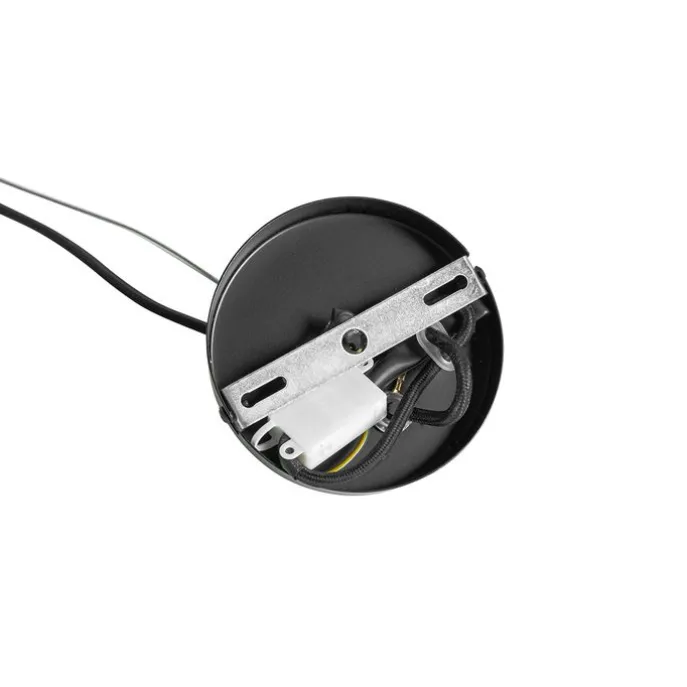 Art-Deco-Hängelampe schwarz mit Opalglas 8-flammig rund – Uvas