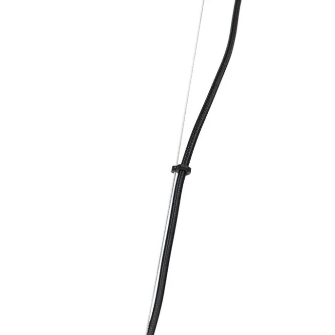 Art-Deco-Hängelampe schwarz mit Rauchglas 12-flammig – David