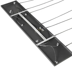 Art-Deco-Hängelampe schwarz mit Rauchglas 8-flammig – Sandra