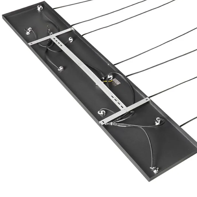 Art-Deco-Hängelampe schwarz mit Rauchglas 8-flammig – Sandra