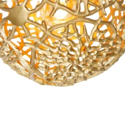 Art-Deco-Hängeleuchte Gold mit Schwarz - Maro