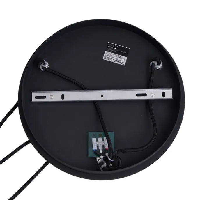 Art-Deco-Hängeleuchte schwarz mit blauem und grünem Glas 3-flammig - Douglass