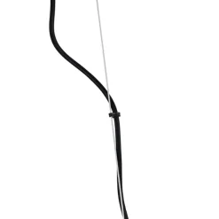 Art-Deco-Hängeleuchte schwarz mit Rauchglas 8-flammig - Uvas