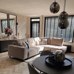 Art-Deco-Pendelleuchte schwarz mit Rauchglas 3-flammig - Pallon