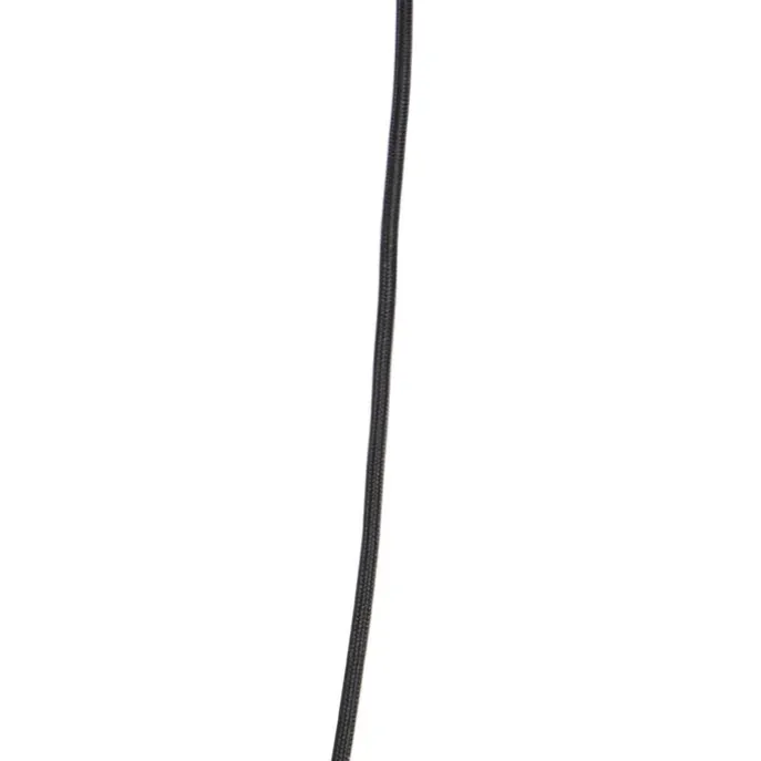 Art-Deco-Pendelleuchte schwarz mit Rauchglas 3-flammig - Pallon