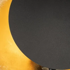 Art-Deco-Stehlampe schwarz mit Gold - Emilienne