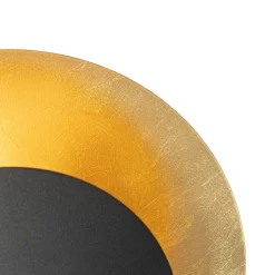 Art-Deco-Stehlampe schwarz mit Gold - Emilienne