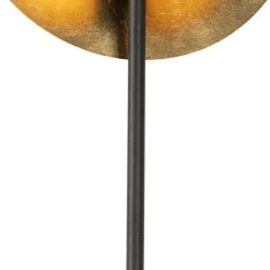 Art-Deco-Stehlampe schwarz mit Gold - Emilienne