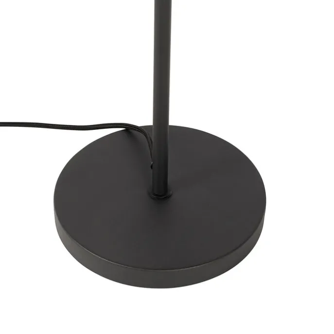 Art-Deco-Stehlampe schwarz mit Gold - Emilienne