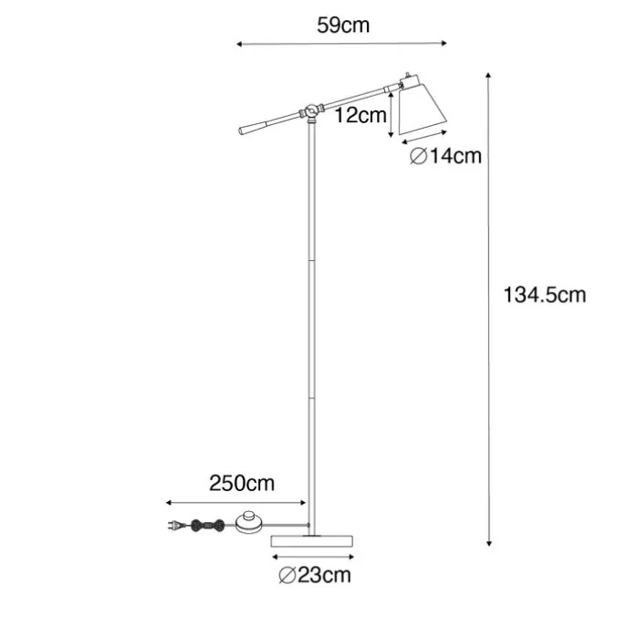 Art-Deco-Stehleuchte aus Bronze mit Marmor und bernsteinfarbenem Glas – Nina