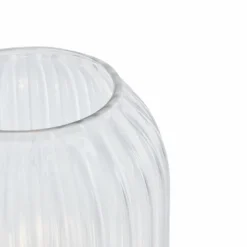 Art-Deco-Stehleuchte aus Messing mit klarem Glas - Rid