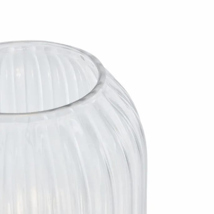 Art-Deco-Stehleuchte aus Messing mit klarem Glas - Rid