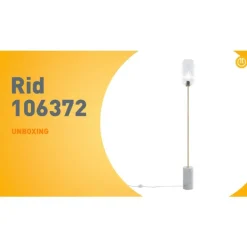 Art-Deco-Stehleuchte aus Messing mit klarem Glas - Rid