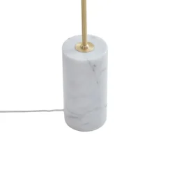 Art-Deco-Stehleuchte aus Messing mit klarem Glas - Rid