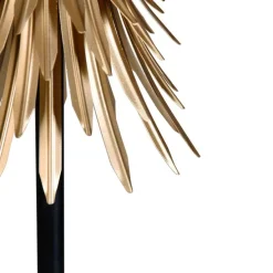 Art-Deco-Stehleuchte Gold mit Schwarz - Wesley