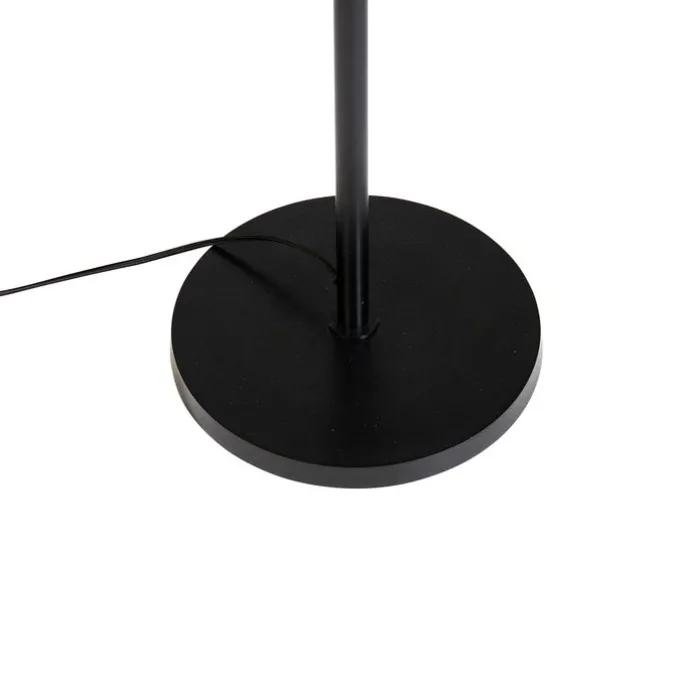 Art-Deco-Stehleuchte Gold mit Schwarz - Wesley