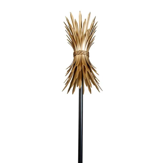 Art-Deco-Stehleuchte Gold mit Schwarz - Wesley