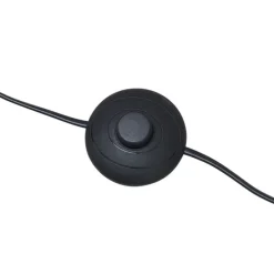 Art-Deco-Stehleuchte schwarz mit Rauchglas – Sandra