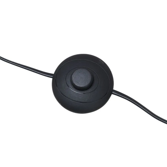 Art-Deco-Stehleuchte schwarz mit Rauchglas – Sandra