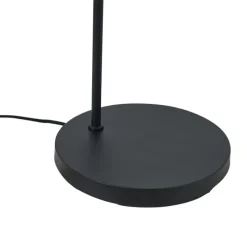 Art-Deco-Stehleuchte schwarz mit schwarzem Schirm - Nest