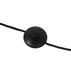 Art-Deco-Stehleuchte schwarz mit Rauchglas 2-flammig – Laura