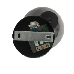 Art-Deco-Strahler schwarz mit Rauchglas - Vidro