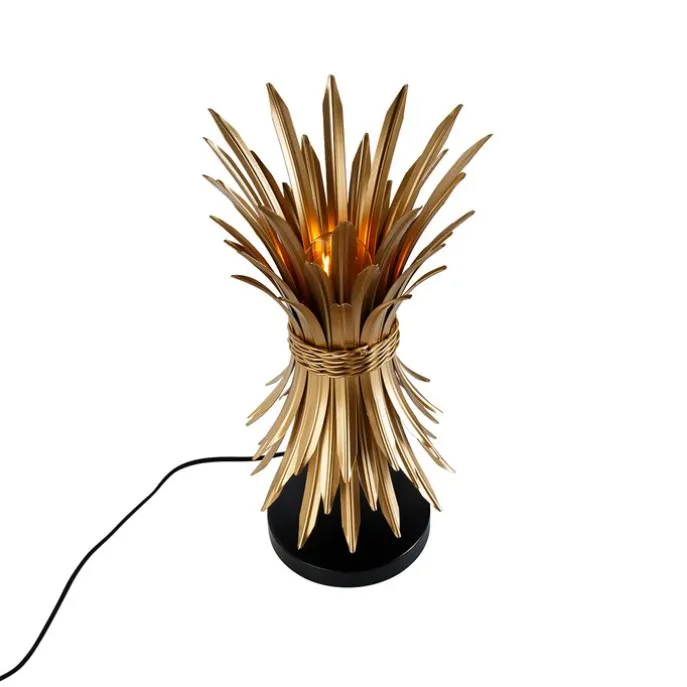 Art-Deco-Tischlampe Gold - Wesley