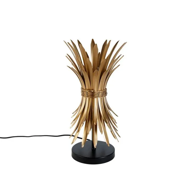 Art-Deco-Tischlampe Gold - Wesley