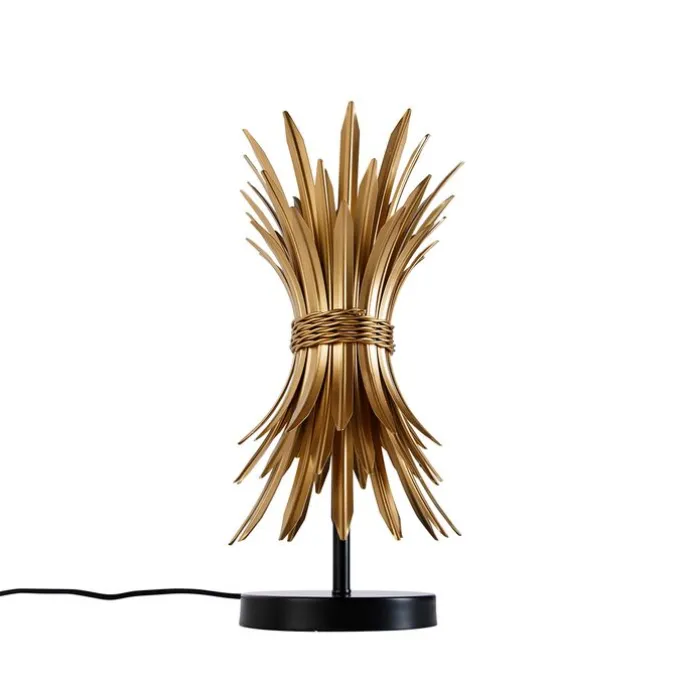 Art-Deco-Tischlampe Gold - Wesley