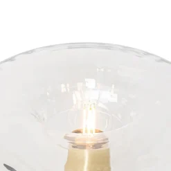 Art-Deco-Tischlampe Gold mit Glas - Ayesha