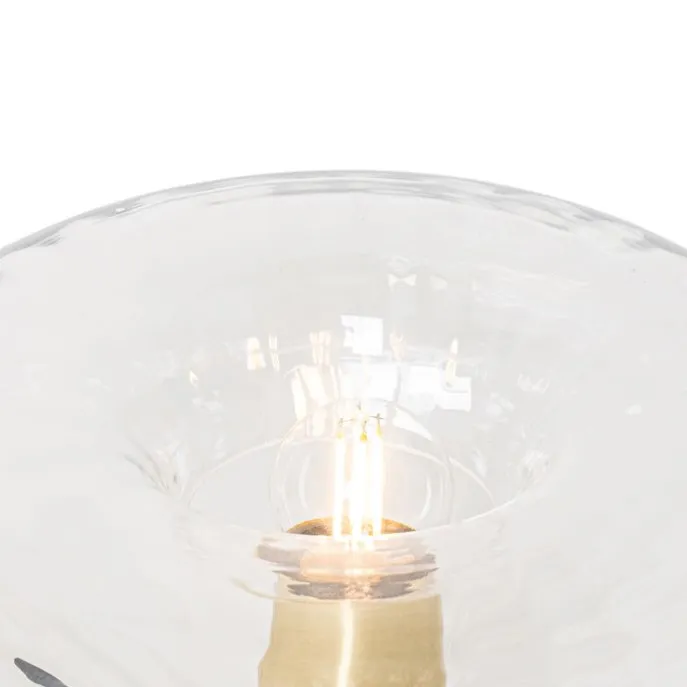 Art-Deco-Tischlampe Gold mit Glas - Ayesha