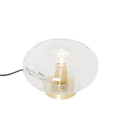 Art-Deco-Tischlampe Gold mit Glas - Ayesha